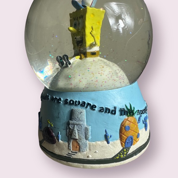 2003 Viacom Enesco SpongeBob Square Pants Glittery Snow Globe- Read Description - Picture 7 of 8